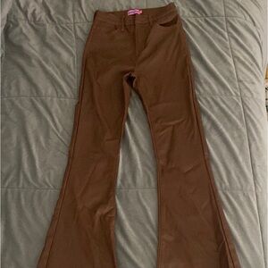 Edikted Brown Boot Cut Pants